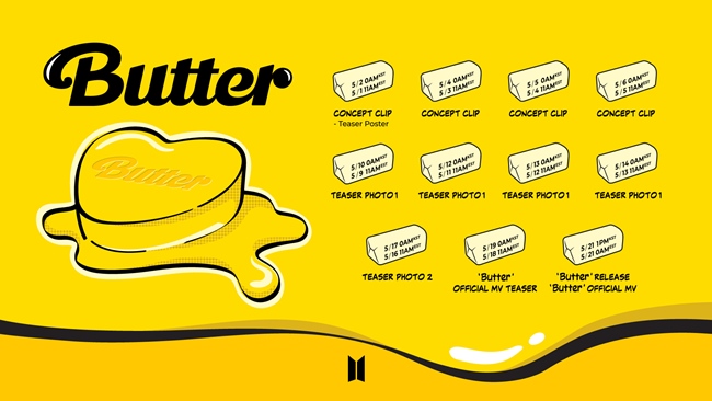 BTS 防彈少年團《Butter》宣傳時程
