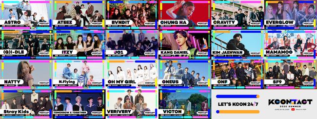 《KCON:TACT 2020 SUMMER》陣容
