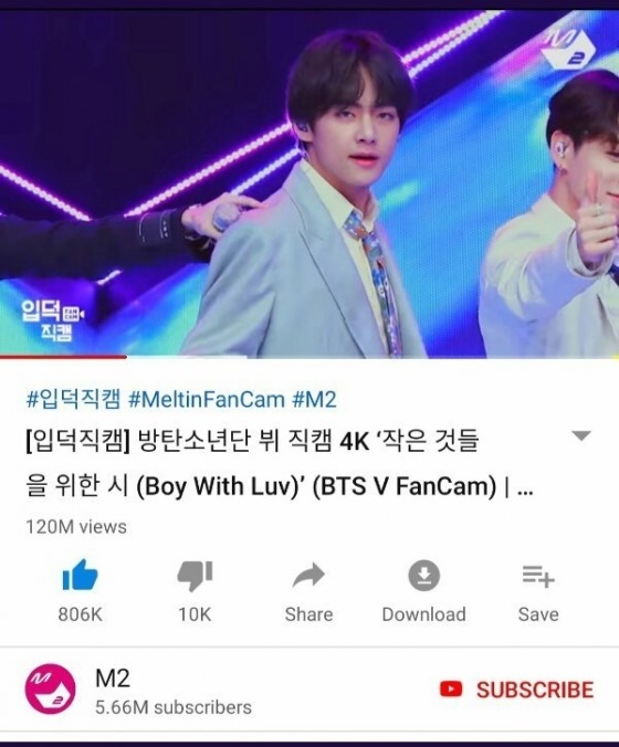 V《Boy With Luv》飯拍破億