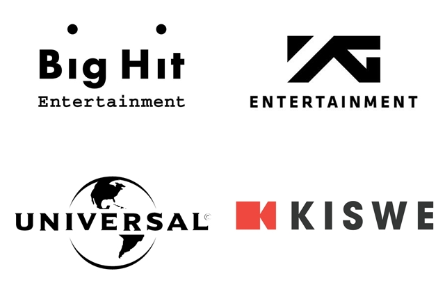 Big Hit、YG、環球音樂、Kiswe