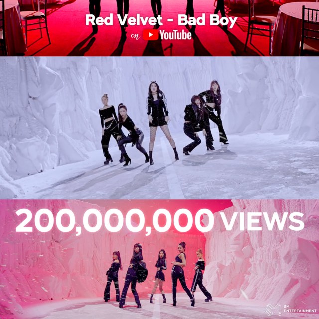 Red Velvet《Bad Boy》瀏覽人次破2億
