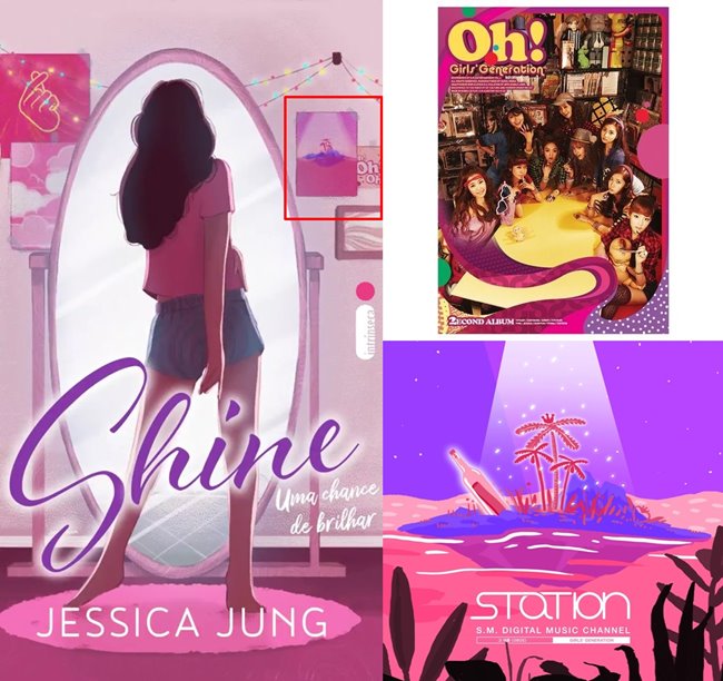 Jessica《Shine》巴西版封面 vs. 少女時代《Oh!》與《That Summer》封面