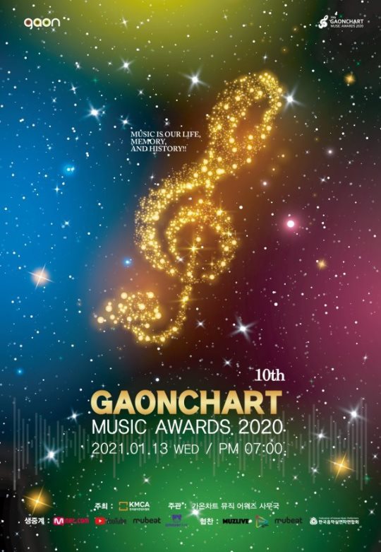 第10屆 Gaon Chart Music Awards 海報