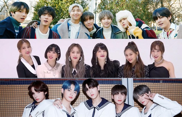 BTS 防彈少年團、GFRIEND、TXT