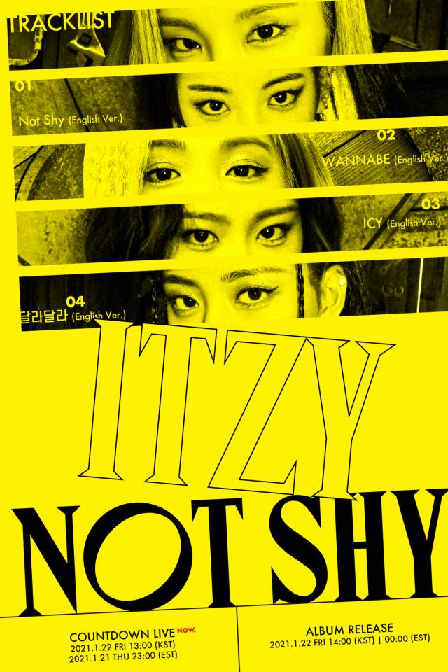 ITZY《Not Shy》英文版宣傳照