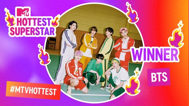 BTS 英國「MTVHOTTEST SUPERSTAR」