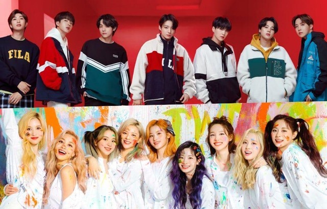 BTS、TWICE