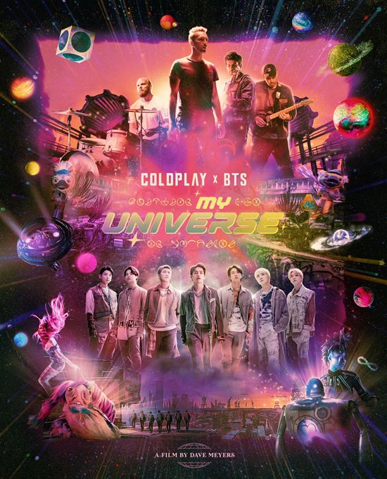酷玩樂團 (Coldplay) x BTS《My Universe》MV 海報
