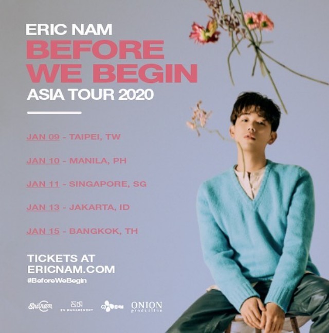 Eric Nam 2020 亞巡場次表