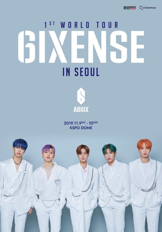 AB6IX 首次世界巡迴演唱會《6IXENSE》首爾場海報