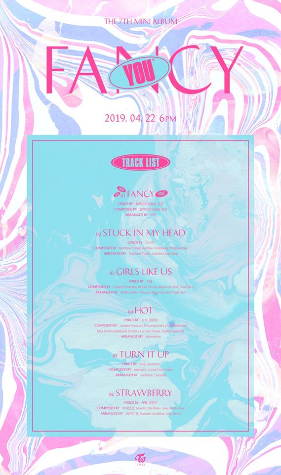 TWICE《FANCY YOU》曲目表