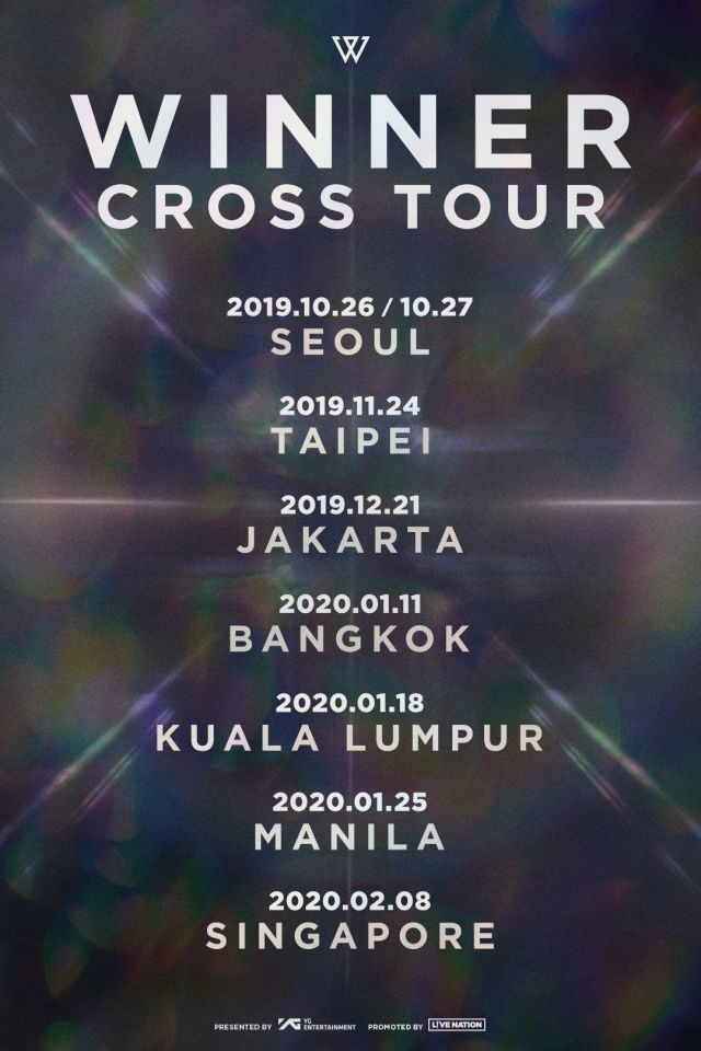 WINNER 巡演《CROSS》場次表