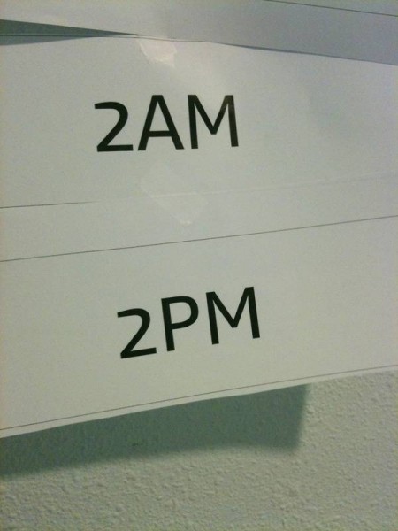 2AM and 2PM