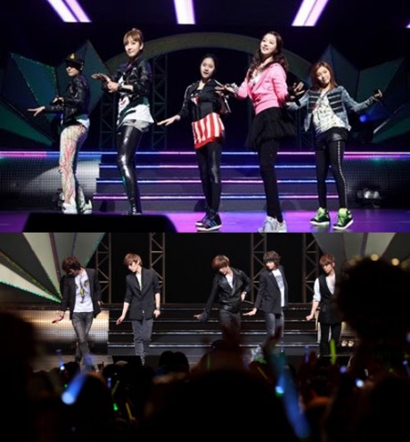 SHINee 與 fx 在日本的表演