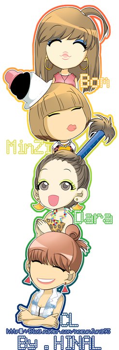 2ne1 卡通 2ne1 卡通