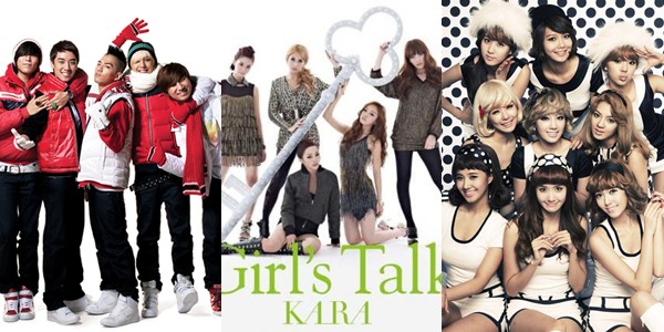 Big bang Kara SNSD