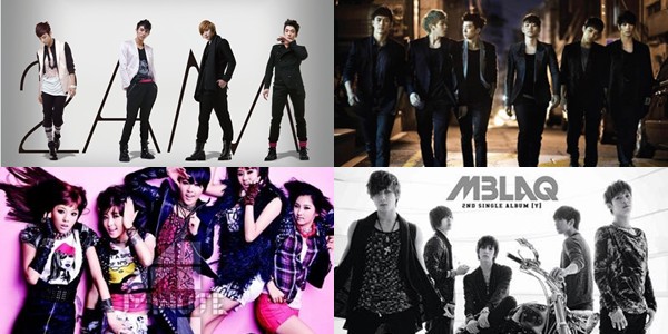 2AM 2PM 4miunte MBLAQ