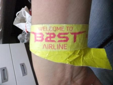 Welcome to B2st Airline手環