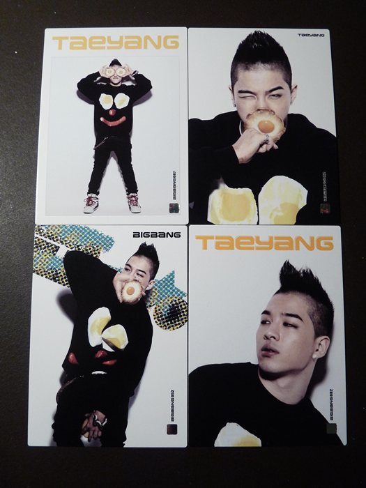 Big Bang 明星卡的實物圖