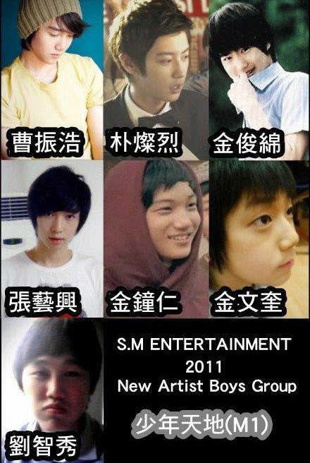 SM新男團 M1 成員 SM新男團 M1 成員