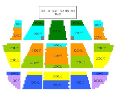 2011 beast FM 座位圖