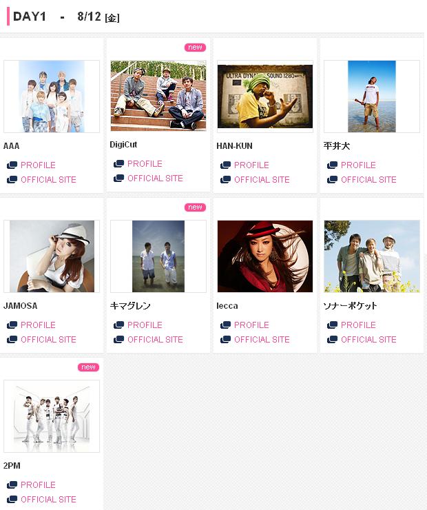 MTV ZUSHI FES 11 supported by RIVIERA 出席嘉賓