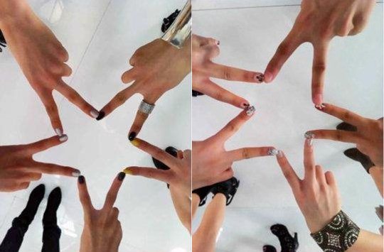 少女时代 手指头 星星