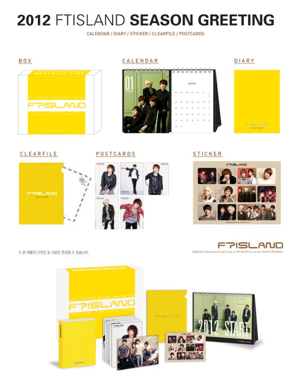 FTIsland 2012 calender