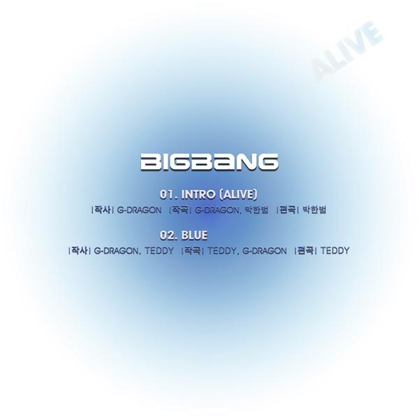 Big Bang 新專輯曲目 ─ 兩首歌