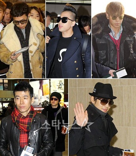 YG Family in airport