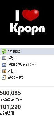 Kpopn FB 50萬