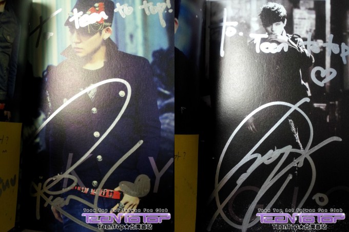 TEEN TOP 簽名
