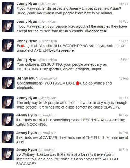 Jenny Hyun Twitter on Jeremy Lin