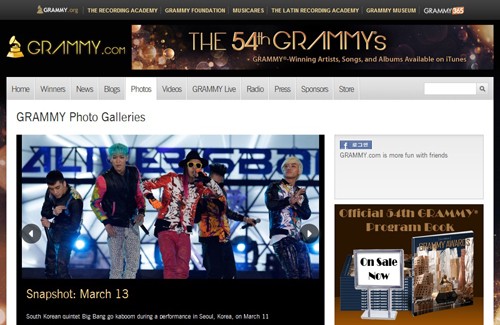 BIGBANG Grammy.com