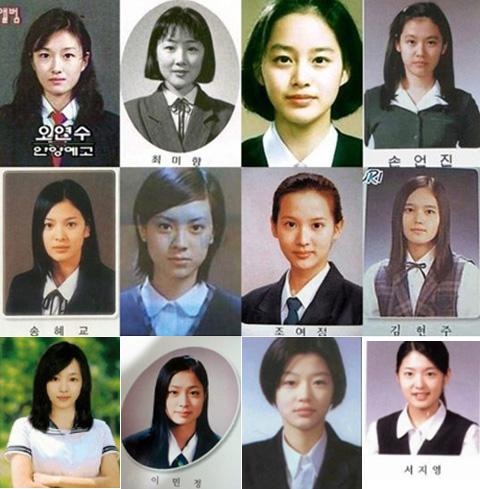 美女明星們的畢業照片