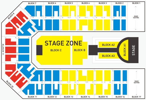 2012 music bank in hk 座位圖
