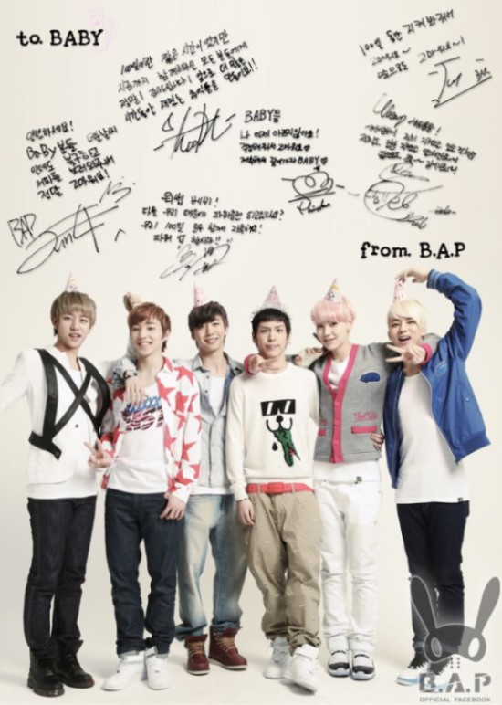 B.A.P 百天留言 B.A.P 百天留言