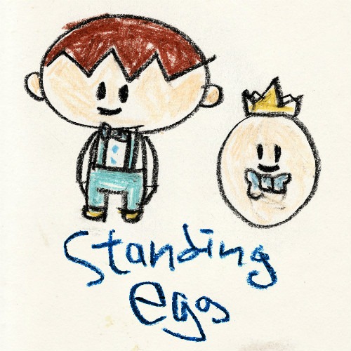 Standing Egg "Keep Going"