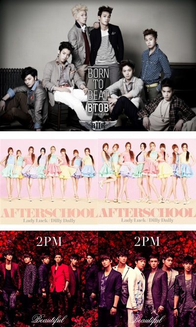 2PM & After School & BTOB