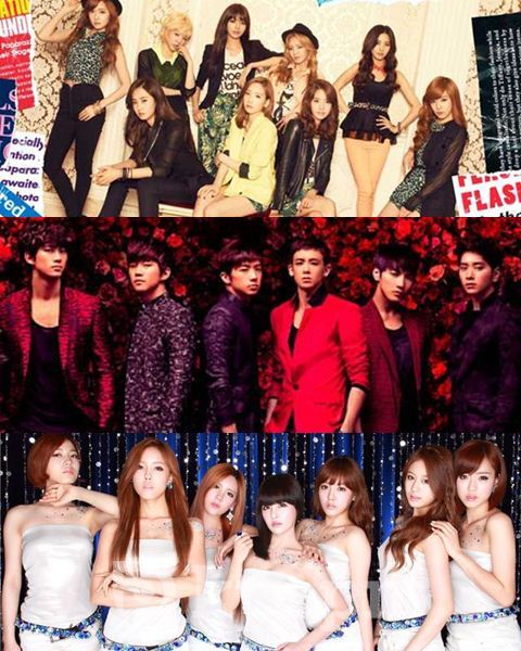 少女時代 2PM T-ara