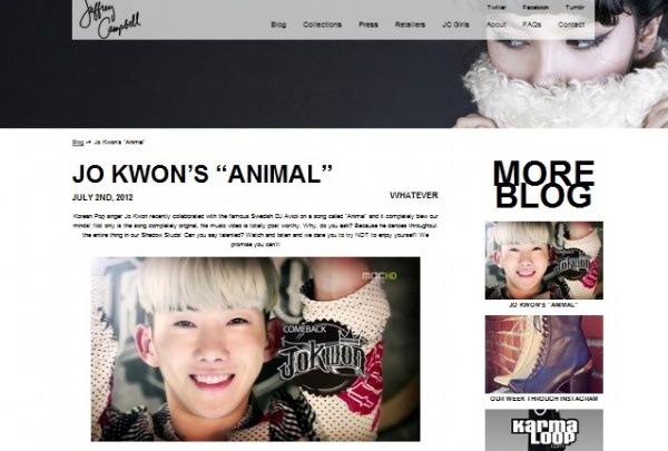 趙權 on Jeffrey Campbell website 趙權 on Jeffrey Campbell website