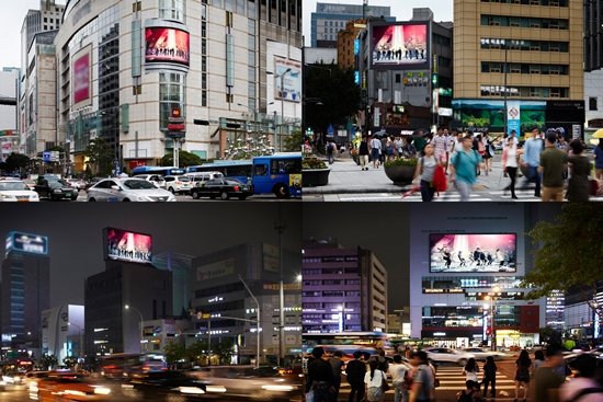 Super Junior 首爾街頭播放預告 Super Junior 首爾街頭播放預告