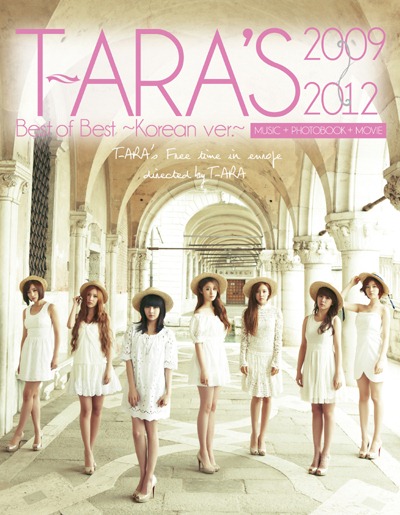 T-ara 韓語精選輯收錄的寫真封面 T-ara 韓語精選輯收錄的寫真封面