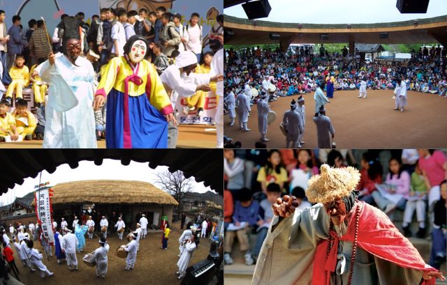 安東省河回民俗村：別神祭假面舞