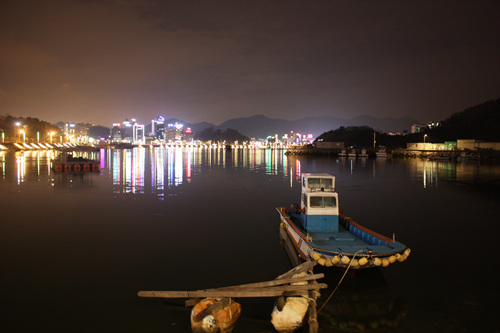 麗水 夜海