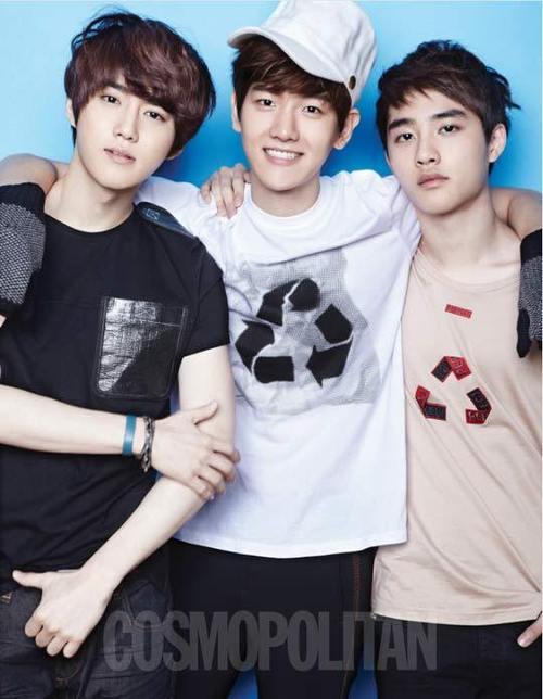 Su Ho、伯賢、D.O. (Cosmopolitan)