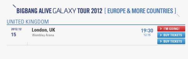BIGBANG ALIVE TOUR 倫敦 BIGBANG ALIVE TOUR 倫敦