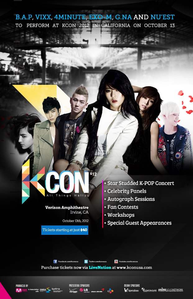 KCON'12 演唱會海報