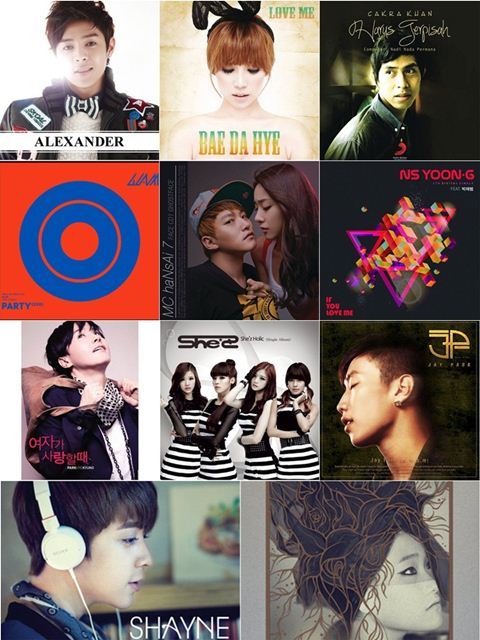 專輯封面 (朴宰範、NS允智、GLAM、Alexander...等)