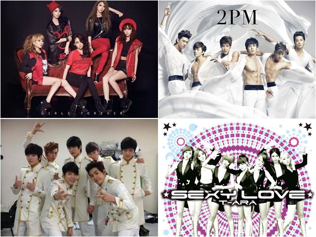Kara、INFINITE、2PM 與 T-ara